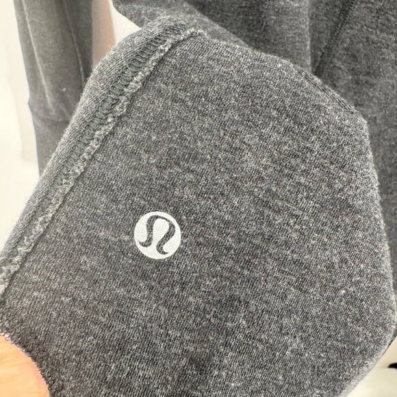 Lululemon Reversible Open Your Heart Long Sleeve Shirt Grey Striped Women Size S - Picture 5 of 7